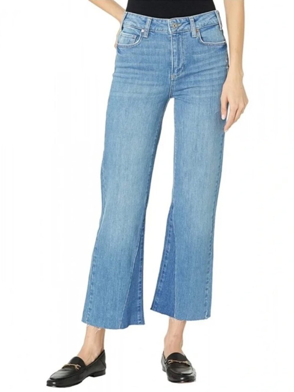 PAIGE Relaxed Colette Jeans in Lovey Shadow Inset Size 26